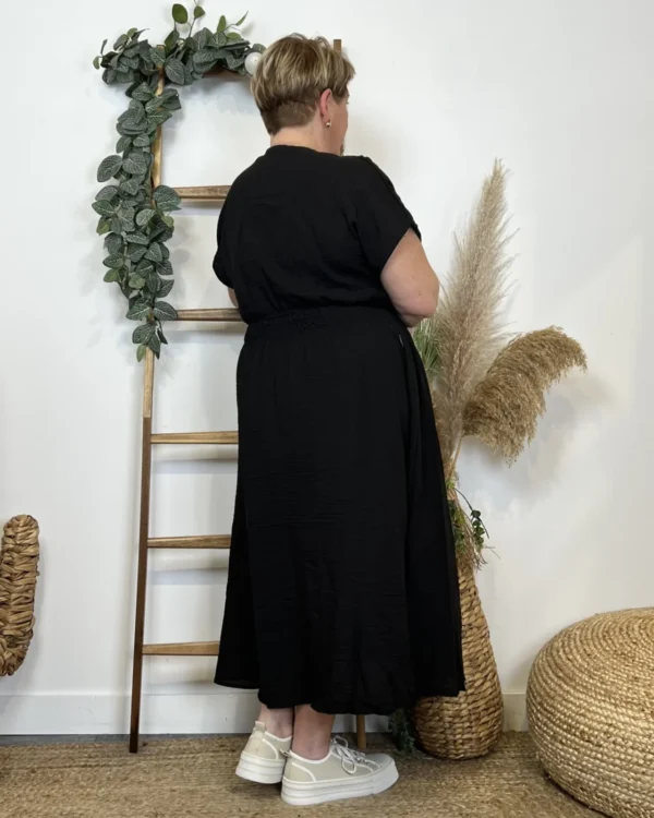 Z350- Robe Christy unie (T44-T52) - noir - 52