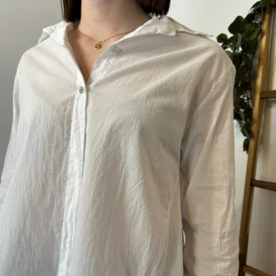 I926- Chemise fluide coton (Tu) 🇮🇹 - beige - taille-unique