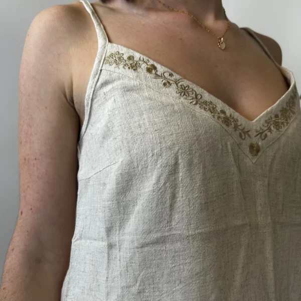 K465- Débardeur "Version Féminin" (T36-T40) - ecru - 40