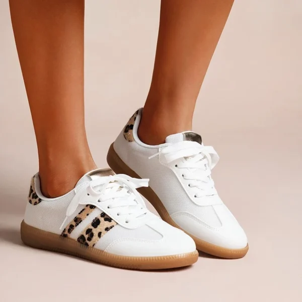 R426- Tennis Basse "Contrastée" (T36-T41) - blanc - 41