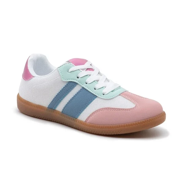 R426- Tennis Basse "Contrastée" (T36-T41) - rose - 41