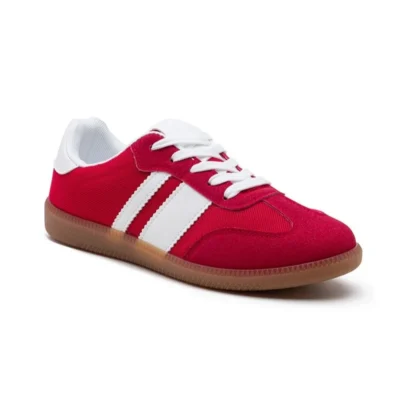 R426- Tennis Basse "Contrastée" (T36-T41) - rouge - 41