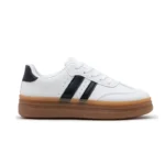 Baskets femme à 2 bandes T36-T41 - blanc - 41