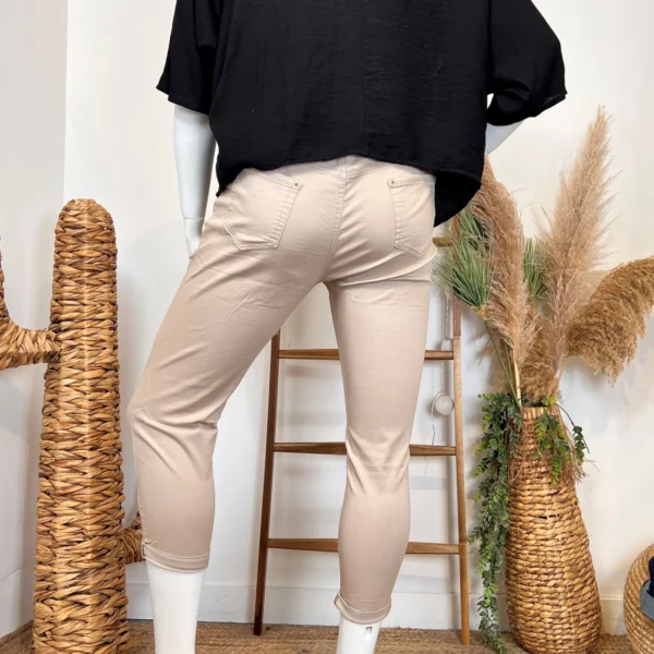P093- Jean 7/8ème Voggo (T42-T50) - beige - 50