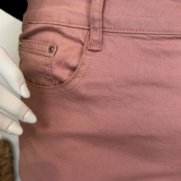 P090- Jean 7/8ème Voggo (T42-T50) - rose-poudre - 50