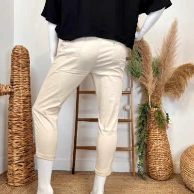 P103- Jean 7/8ème Voggo (T42-T50) - ecru - 50