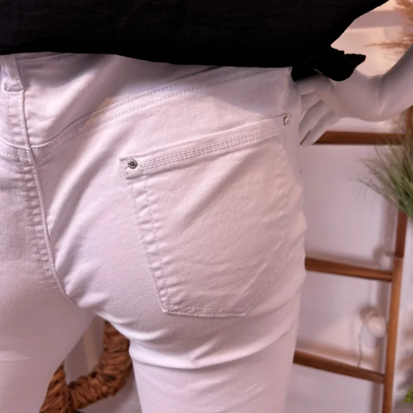 P088- Jean 7/8ème Voggo (T42-T50) - blanc - 50