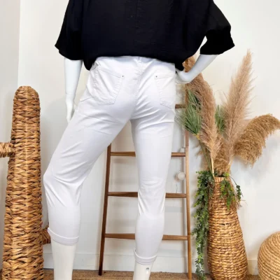 P088- Jean 7/8ème Voggo (T42-T50) - blanc - 50