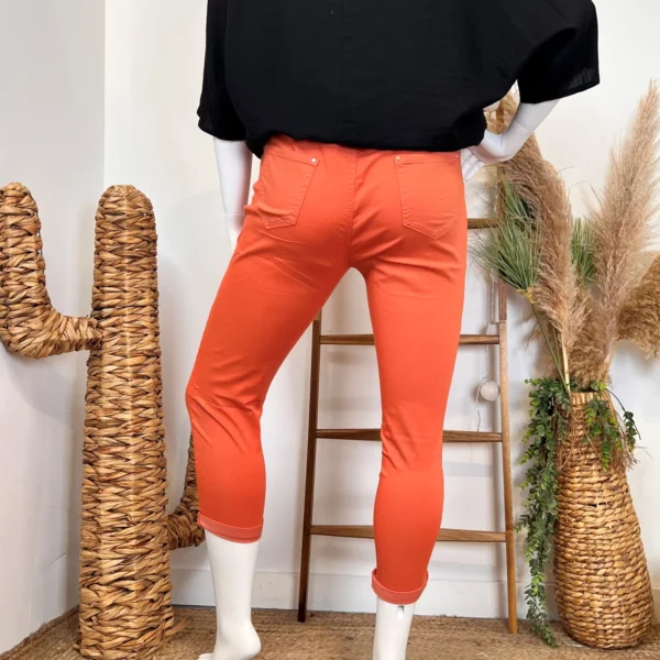 P120- Jean 7/8ème Voggo (T42-T50) - corail - 50