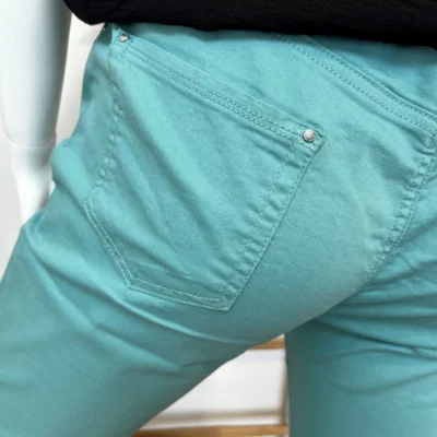 P100- Jean 7/8ème Voggo (T42-T50) - vert-celadon - 50