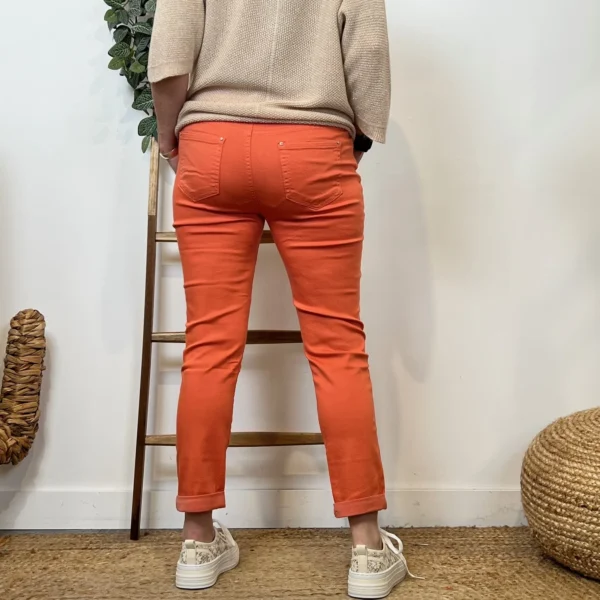 P120- Jean 7/8ème Voggo (T42-T50) - corail - 50