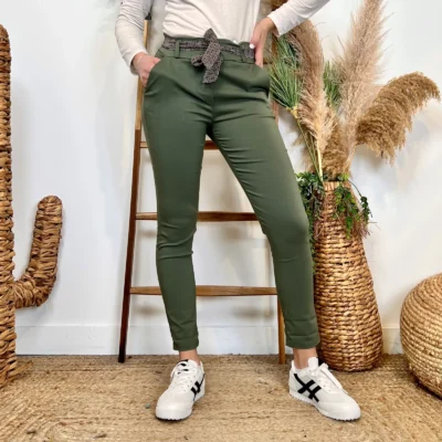L749- Pantalon Stretch (T36-T50) - kaki - 52