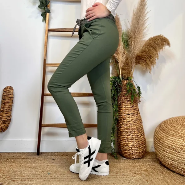 L749- Pantalon Stretch (T36-T50) - kaki - 52