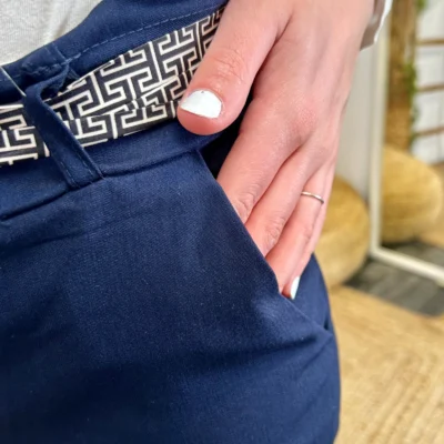 L749- Pantalon Stretch (T36-T50) - marine - 52