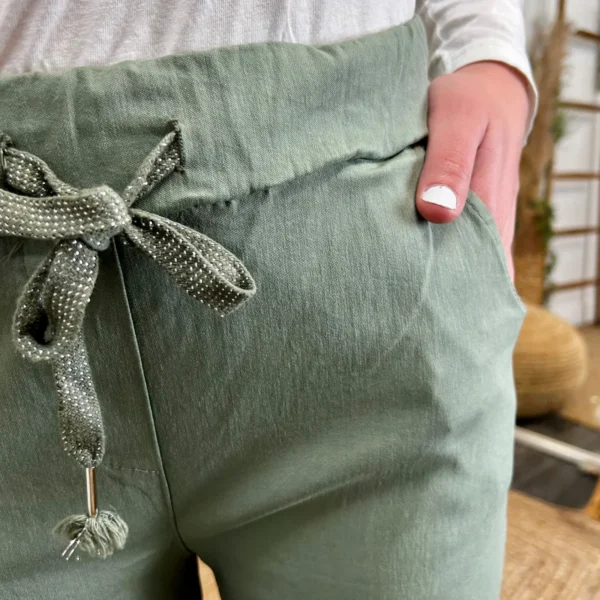 L742- Jogg Flare (Tu) - kaki - taille-unique