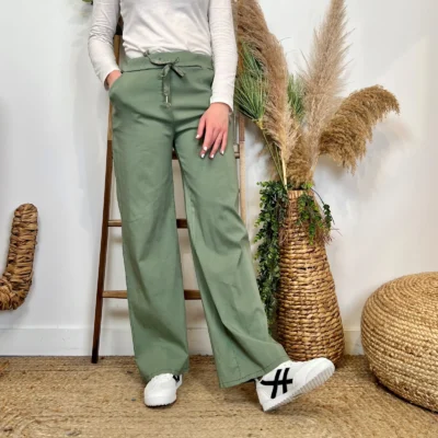 L742- Jogg Flare (Tu) - kaki - taille-unique