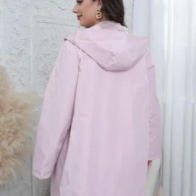 K029- Imper réversible (T36-T42) - rose-pale - 42