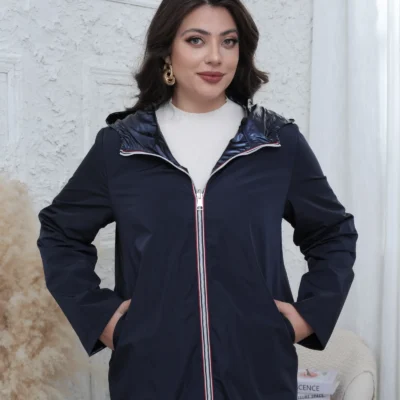 K029- Imper réversible (T36-T42) - marine - 42