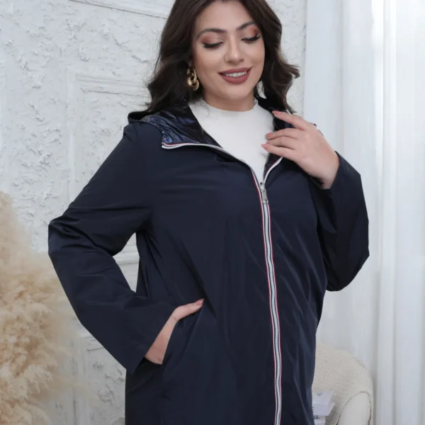 K029- Imper réversible (T36-T42) - marine - 42