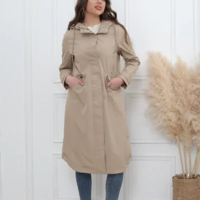 J321- Imper long leger (T36-T44) - beige - 44
