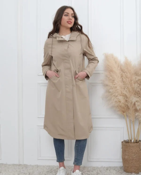 J321- Imper long leger (T36-T44) - beige - 44