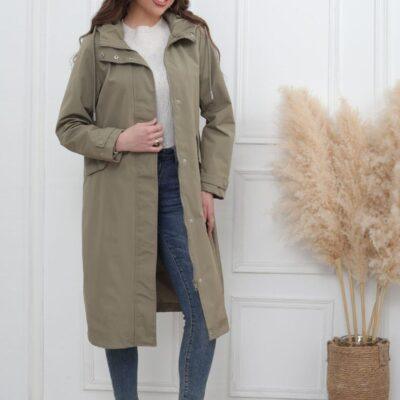 J321- Imper long leger (T36-T44) - kaki - 44