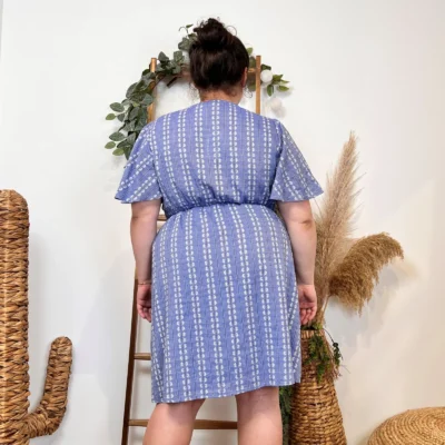 K476- Robe Maëlle (T40-T48) 🪷 - bleu-jeans - 48