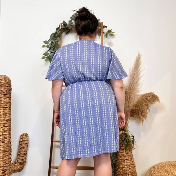 K476- Robe Maëlle (T40-T48) 🪷 - bleu-jeans - 48