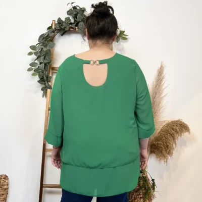 Z384- Tunique grande taille dos bijou (Gt)