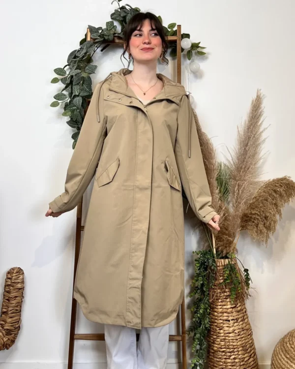 J321- Imper long leger (T36-T44) - beige - 44