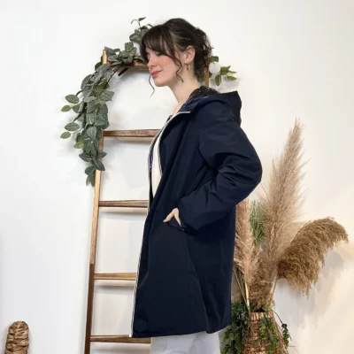 K029- Imper réversible (T36-T42) - marine - 42