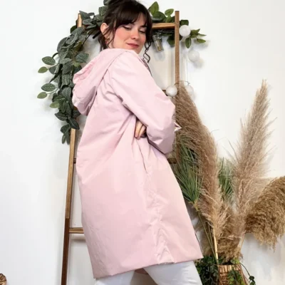 K029- Imper réversible (T36-T42) - rose-pale - 42