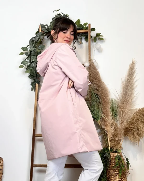 K029- Imper réversible (T36-T42) - rose-pale - 42