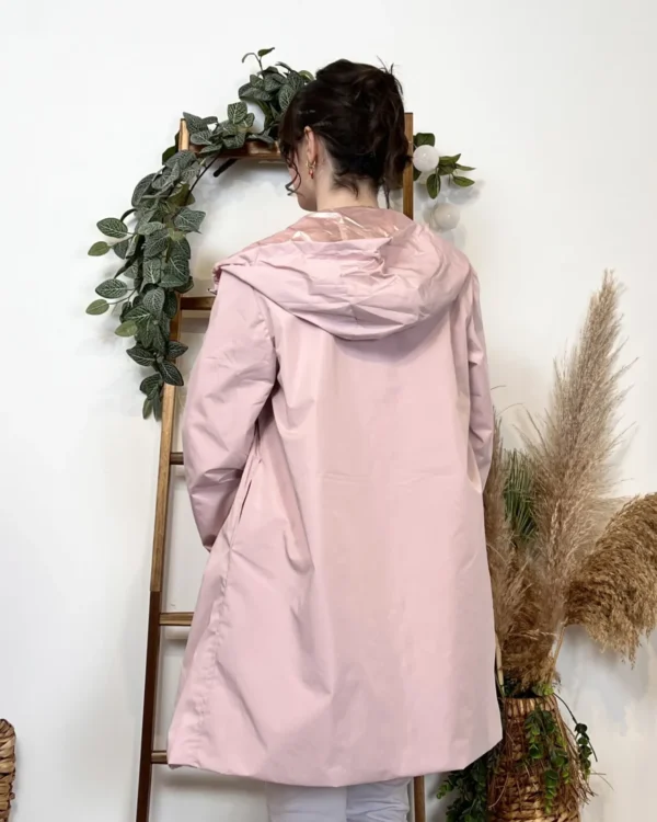 K029- Imper réversible (T36-T42) - rose-pale - 42