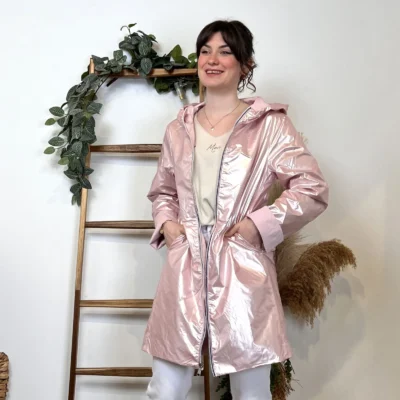 K029- Imper réversible (T36-T42) - rose-pale - 42
