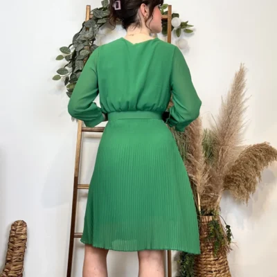 K414- Robe Plissée (Tu) 🇮🇹