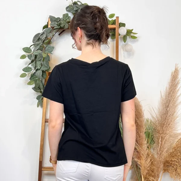 PT963- T-shirt Uni (T36-T40) - noir - 40