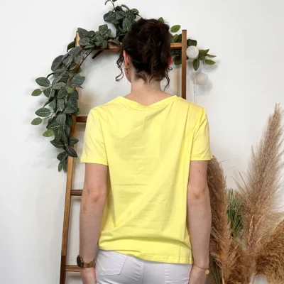 PT963- T-shirt Uni (T36-T40) - jaune - 38