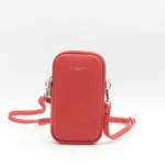 Pochette Téléphone double zip Flora & Co - rouge - sans-taille