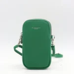 Pochette Téléphone double zip Flora & Co - vert-bresil - sans-taille