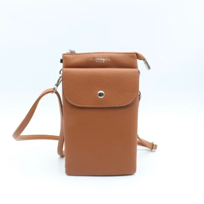 P528- Pochette Téléphone - camel - sans-taille