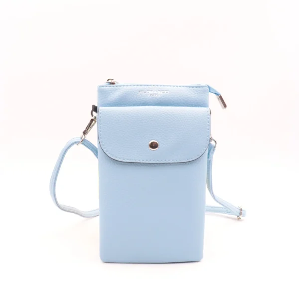 P528- Pochette Téléphone - bleu-ciel - sans-taille