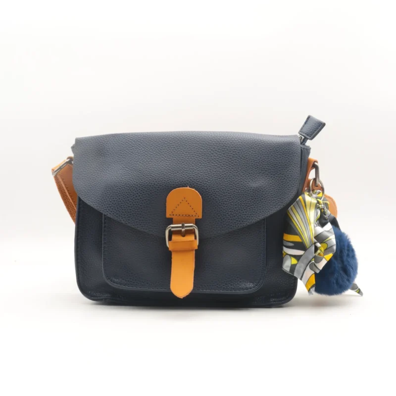 P403- Sac Flora and Co - marine - taille-unique