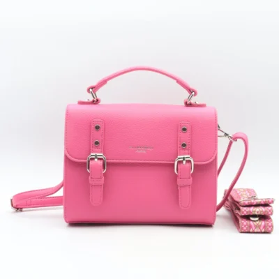 P425- Sac cartable Flora & Co - fuchsia - sans-taille