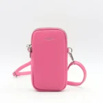 Pochette Téléphone double zip Flora & Co - fuchsia - sans-taille