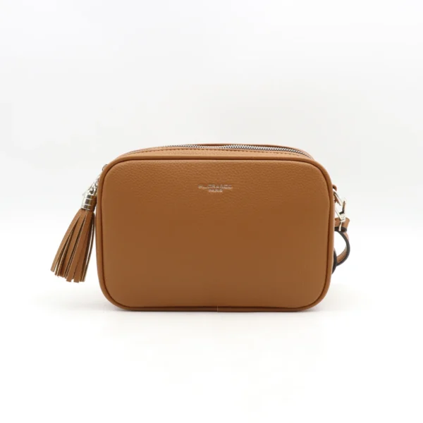 P428- Sac Flora&Co 2 Zips - camel - taille-unique