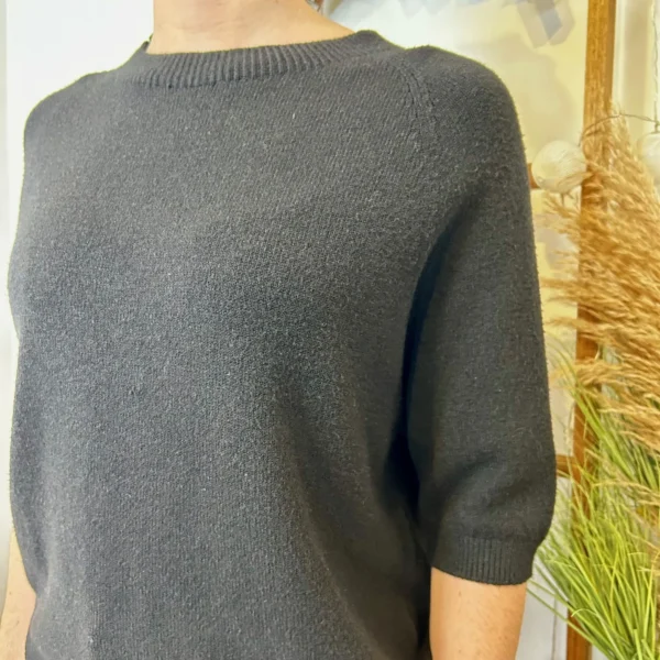 K311- pull Manches courtes (Tu) 🇮🇹 - noir - taille-unique