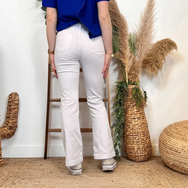N005- Jean Flare Voggo (T36-T44) - blanc - 44