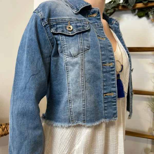 K350- Veste courte Jean Voggo (T36-T44) - denim - 44