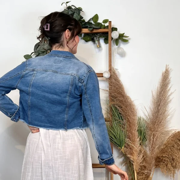 K350- Veste courte Jean Voggo (T36-T44) - denim - 44